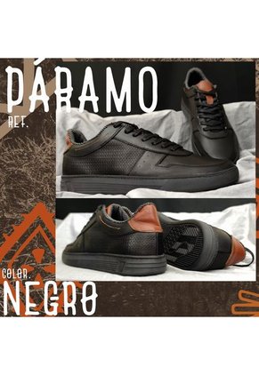 Tenis En CUERO Para Hombre Marca Monserrate Ref. Paramo Color Negro
