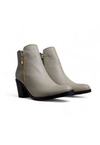 Botines En CUERO Para Mujer Marca Monserrate Ref. Eden Color Beige Monserrate
