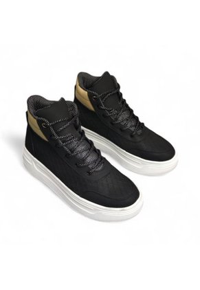 Tenis En Bota 100% CUERO Marca Monserrate Ref. Victoria Color Negro