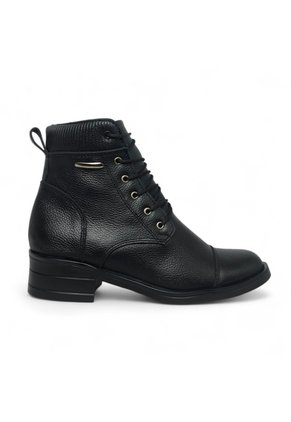 Botines De Mujer En Cuero Color Negro MoreLiber Ref. Jubilo