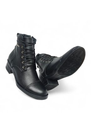 Botines De Mujer En Cuero Color Negro MoreLiber Ref. Jubilo