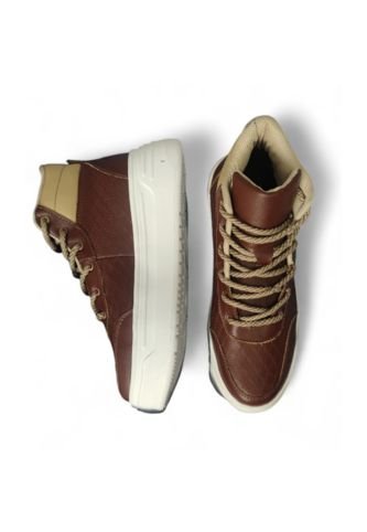 Tenis En Bota 100% CUERO Para Mujer Marca Monserrate Ref Victoria Miel Monserrate