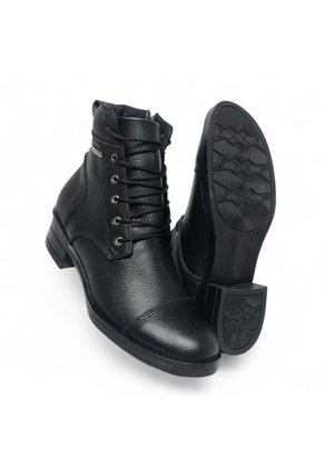 Botines De Mujer En Cuero Color Negro MoreLiber Ref. Jubilo