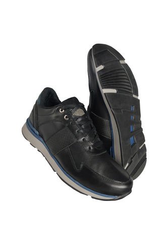 Tenis En Cuero Para Hombre Marca Monserrate Ref. Tayrona Color Negro Monserrate