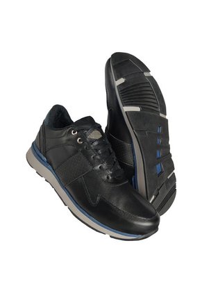 Tenis En Cuero Para Hombre Marca Monserrate Ref. Tayrona Color Negro