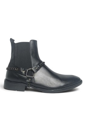 Botas En CUERO Para Hombre Marca Monserrate Ref Sinfonía Color Negro