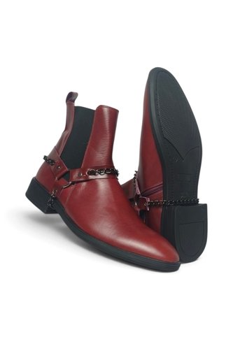 Botas En CUERO Para Hombre Marca Monserrate Ref Sinfonía Color Vino Monserrate