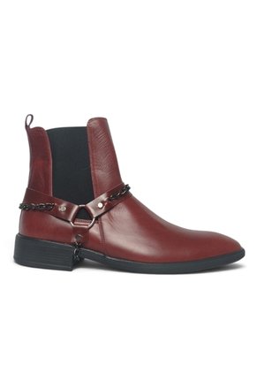 Botas En CUERO Para Hombre Marca Monserrate Ref Sinfonía Color Vino
