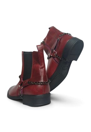 Botas En CUERO Para Hombre Marca Monserrate Ref Sinfonía Color Vino