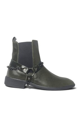 Botas En CUERO Para Hombre Marca Monserrate Ref Sinfonía Color Verde