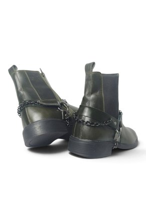 Botas En CUERO Para Hombre Marca Monserrate Ref Sinfonía Color Verde