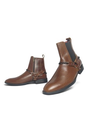 Botas En CUERO Para Hombre Marca Monserrate Ref Sinfonía Color Miel