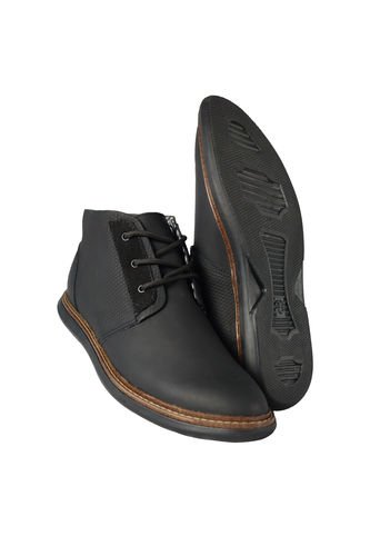 Botas En Cuero Para Hombre Negro Marca Monserrate Ref. Batan Monserrate
