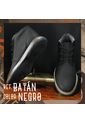 Botas En Cuero Para Hombre Negro Marca Monserrate Ref. Batan de Monserrate