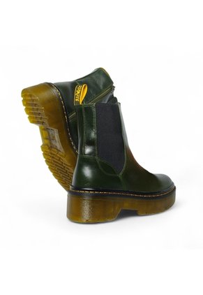 Botines De Mujer En Cuero Color Verde Esmeralda MoreLiber Ref. Frenesí