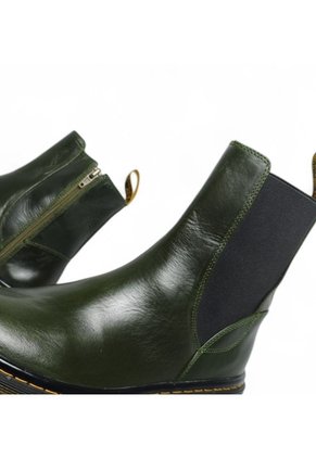 Botines De Mujer En Cuero Color Verde Esmeralda MoreLiber Ref. Frenesí
