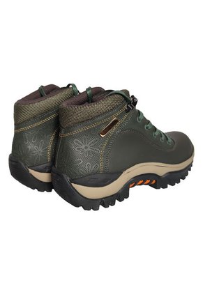 Botas En CUERO Outdoor Para Mujer Color Verde MoreLiber By Monserrate Gaia