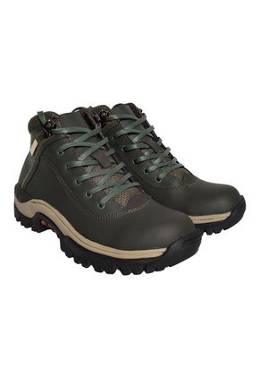 Botas En CUERO Outdoor Para Mujer Color Verde MoreLiber By Monserrate Gaia