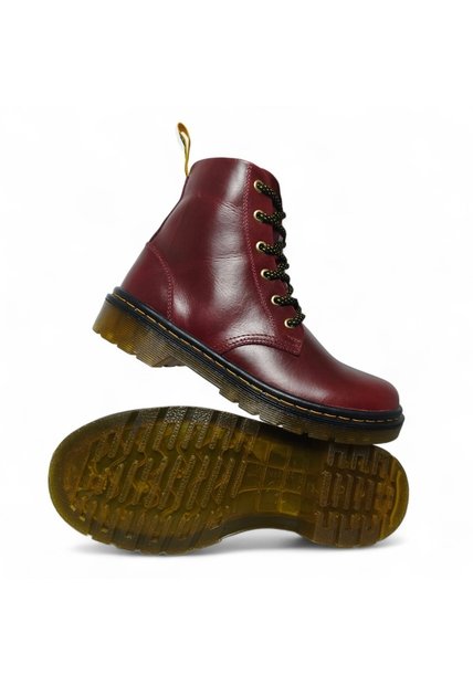 Botas De Mujer En Cuero Color Vino MoreLiber Ref. Épica