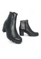 Botines De Mujer En Cuero Color Negro MoreLiber Ref. Lux de Monserrate