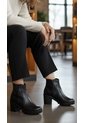 Botines De Mujer En Cuero Color Negro MoreLiber Ref. Lux de Monserrate