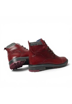 Botas En CUERO Para Hombre Color Vino Marca Monserrate Ref. Cumbre