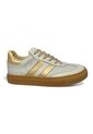 Tenis En CUERO Para Mujer Marca Moreliber Ref Urbana Color Nacar-oro de Monserrate