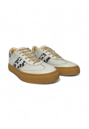 Tenis En CUERO Para Mujer Marca Moreliber Ref Urbana Color Nacar-print