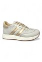 Tenis En CUERO Para Mujer Marca Moreliber Ref Elite Color Nacar-oro de Monserrate