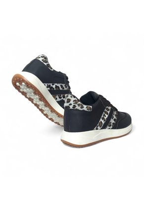 Tenis En CUERO Para Mujer Marca Moreliber Ref Elite Color Negro-print