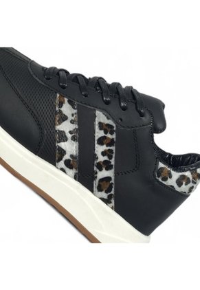 Tenis En CUERO Para Mujer Marca Moreliber Ref Elite Color Negro-print