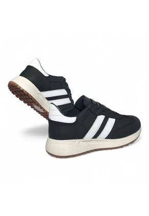 Tenis En CUERO Para Mujer Marca Moreliber Ref Elite Color Negro-Blanco