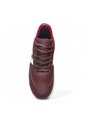 Tenis En CUERO Para Mujer Marca Moreliber Ref Elite Color Vino-Blanco de Monserrate