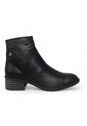 Botines De Mujer En Cuero Color Negro MoreLiber Ref. Diva