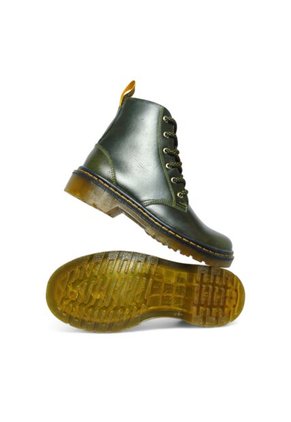 Botines De Mujer En Cuero Color Verde Esmeralda MoreLiber Ref. Épica