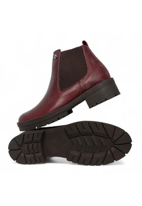 Botines De Mujer En Cuero Color Red Velvet MoreLiber Ref. Velvet