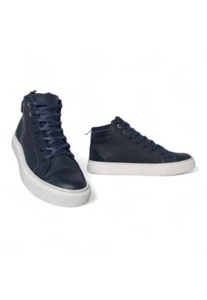 Tenis En CUERO Para Mujer Marca Moreliber Ref Prisma Color Azul