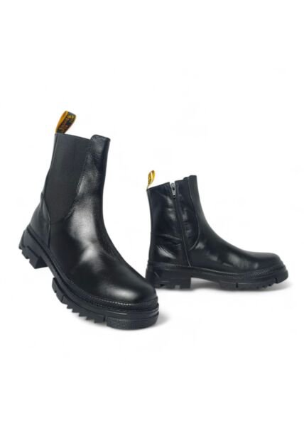 Botines De Mujer En Cuero Color Negro MoreLiber Ref. Genesis