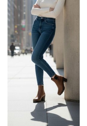 Botines De Mujer En Cuero Color Marron MoreLiber Ref. Lux