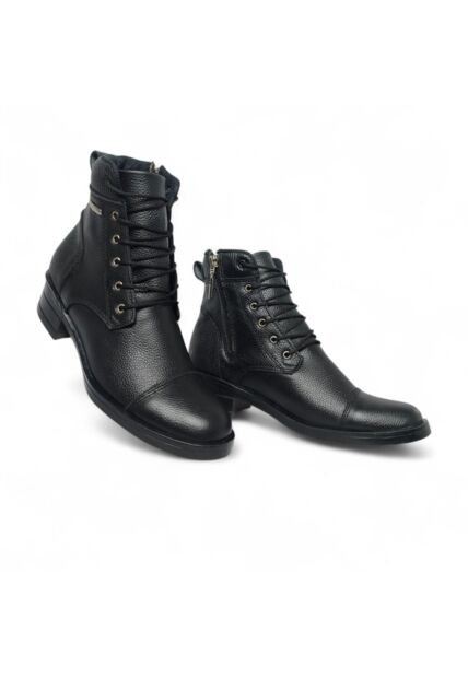 Botines De Mujer En Cuero Color Negro MoreLiber Ref. Jubilo