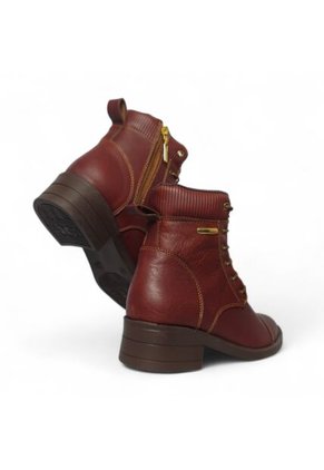 Botines De Mujer En Cuero Color Marrón MoreLiber Ref. Jubilo