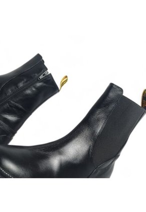 Botines De Mujer En Cuero Color Negro MoreLiber Ref. Frenesí