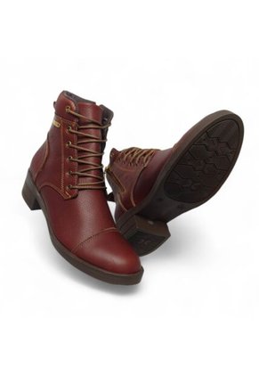 Botines De Mujer En Cuero Color Marrón MoreLiber Ref. Jubilo