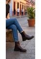 Botines De Mujer En Cuero Color Café MoreLiber Ref. Genesis de Monserrate
