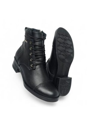 Botines De Mujer En Cuero Color Negro MoreLiber Ref. Jubilo