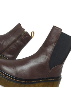 Botines De Mujer En Cuero Color Café MoreLiber Ref. Frenesí