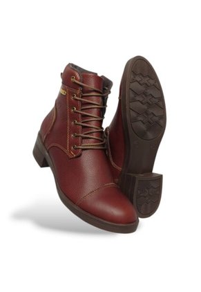 Botines De Mujer En Cuero Color Marrón MoreLiber Ref. Jubilo