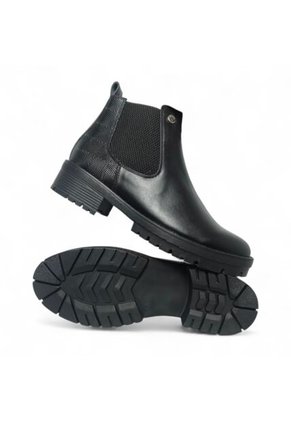 Botines De Mujer En Cuero Color Negro MoreLiber Ref. Velvet