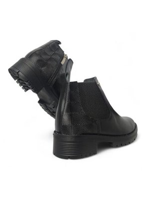 Botines De Mujer En Cuero Color Negro MoreLiber Ref. Velvet