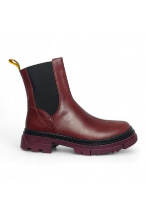 Botines De Mujer En Cuero Color Vino MoreLiber Ref. Genesis